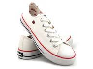 Trampki damskie - Trampki damskie brytyjskiej marki LEE COOPER 22-31-0875L, białe - Lee Cooper - miniaturka - grafika 1