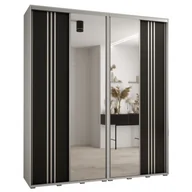 Szafy - Szafa przesuwna z lustrem wysoka Davos 7 210 głębokość 45 cm wysokość 235,2 cm - miniaturka - grafika 1
