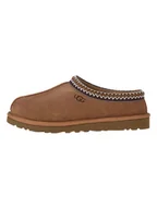 Kapcie damskie - UGG Skórzane kapcie "Tasman" w kolorze jasnobrązowym - miniaturka - grafika 1