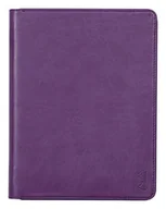 Etui do tabletów - Rhodia 168105C - Teczka konferencyjna Rhodiarama 19,5x25,5 cm, z etui, 2 płaskie kieszenie zamykane na zamek, miejsca na karty, uchwyt na długopis, okładka z imitacji skóry Fioletowa, 1 szt - miniaturka - grafika 1