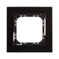 Klawisze i ramki - Ospel Impresja szkło czarne ramka R-1YGC/32/25 R-1YGC/32/25 - miniaturka - grafika 1