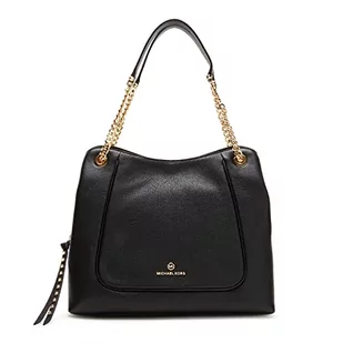 Michael Kors Women LG Chain Shldr Tote Bag, Black, czarny - Torebki damskie - miniaturka - grafika 1