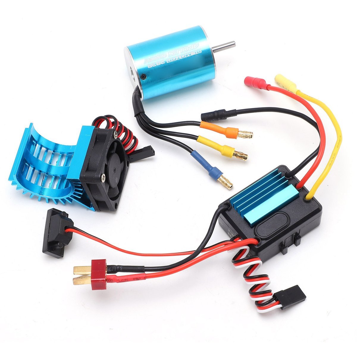 Silnik bezszczotkowy 2838 4500 kV 4P bez czujnika z regulatorem temperatury 35 A