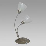 Lampy stojące - Prezent Lampa stołowa CARRAT matowy chrom/ biel - miniaturka - grafika 1