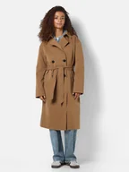 Płaszcze damskie - Noisy May Trencz Manya 27028990 Brązowy Regular Fit - miniaturka - grafika 1