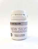 Dodatki do ciast w proszku - Brokat w proszku New silver 6 g Food colours - miniaturka - grafika 1