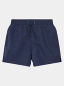 Spodenki damskie - Guess Szorty sportowe L4GZ06 WG282 Granatowy Regular Fit - miniaturka - grafika 1