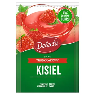 Delecta Kisiel smak truskawkowy 38 g - Kisiel - miniaturka - grafika 1