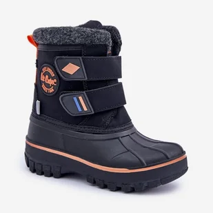 Śniegowce Dziecięce Na Rzepy Lee Cooper LCJ-24-44-2865K Czarne - Buty dla dziewczynek - miniaturka - grafika 1