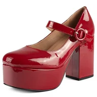 Czółenka - L37 HANDMADE SHOES Damskie czółenka I Wysokie obcasy I Skóra lakierowana I Ręcznie robione buty I Unikalny styl I Stay with Me Tonight Pump, Red, 39 EU, czerwony, 39 eu - miniaturka - grafika 1