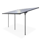 Garaże i wiaty - Wiata tarasowa ATLANTA 5,5x3m Cold Grey - HARDMAISTER - miniaturka - grafika 1