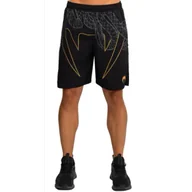Spodnie sportowe męskie - Venum Serpenti Training Shorts Spodenki Treningowe MMA Black/Silver/Gold - miniaturka - grafika 1