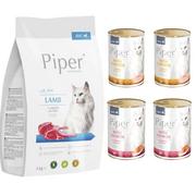 Sucha karma dla kotów - Piper Adult kot 3kg+ 4x400g - miniaturka - grafika 1