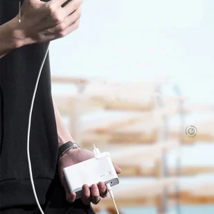 Baseus GaN power bank 10000 mAh ładowarka sieciowa PPS 45 W 2x USB Typ C Quick Charge 3.0 Power Delivery (azotek galu) + kabel USB Typ C 1 m biały (PPNLD-F02) - Ładowarki do telefonów - miniaturka - grafika 10