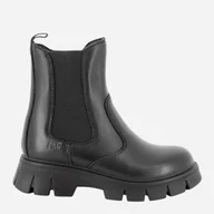 Buty dla dziewczynek - Jesienne botki dziecięce dla dziewczynki skórzane Primigi 6876700 31 Czarne (8050165470462) - miniaturka - grafika 1