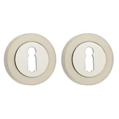 Szyldy i rozety - Rozeta podklamkowa pod klucz Romana/Alma/Jaro/Dekan Chrom Nikiel - miniaturka - grafika 1