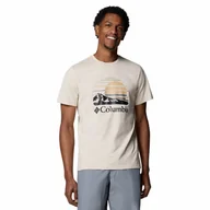 Koszulki męskie - T-shirt męski Columbia Path Lake Graphic Tee II dark stone/peaceful perspective - L - miniaturka - grafika 1