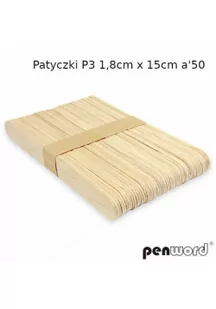 POLSIRHURT Patyczki P3 1,8cmx15cm 50szt kolor drewna - Pozostałe akcesoria dla plastyków - miniaturka - grafika 1