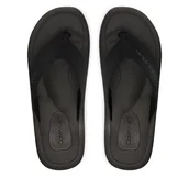 Klapki i japonki męskie - Japonki Calvin Klein Logo Webbing Strap HM0HM02106 Czarny - miniaturka - grafika 1