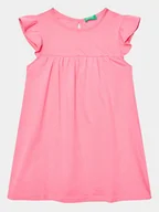 Sukienki i spódniczki dla dziewczynek - United Colors Of Benetton Sukienka codzienna 3096GV00H Różowy Regular Fit - miniaturka - grafika 1