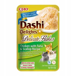 INABA CAT DASHI DELIGHTS FLAKES CHICK.TUN&SCAL 40g - Przysmaki dla kotów INABA CAT DASHI DELIGHTS FLAKES CHICK.TUN&SCAL 40g - Przysmaki dla kotów - miniaturka - grafika 1