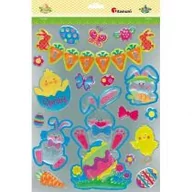 Zabawki kreatywne - Naklejki foliowe metaliczne mix 18szt - miniaturka - grafika 1