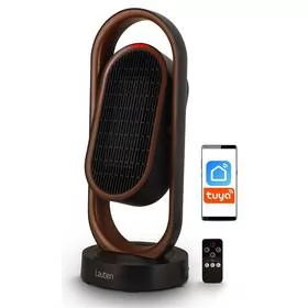 Lauben Termowentylator Smart Fan&Heater 2in1 1800BB Czarny - Ogrzewanie przenośne - miniaturka - grafika 1