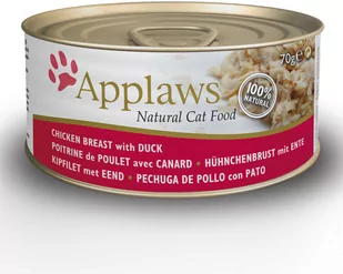 Zestaw Applaws, 24 x 70 g - Pierś z kurczaka z kaczką - Mokra karma dla kotów - miniaturka - grafika 1