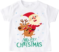 Koszulki dla dziewczynek - Koszulka dla dziecka świąteczna mikolajki33 - miniaturka - grafika 1