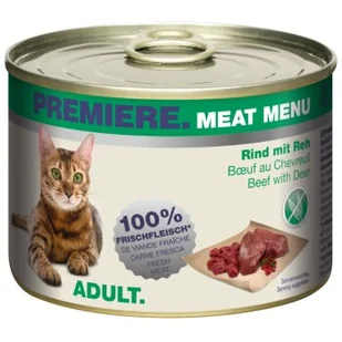 PREMIERE Meat Menu Adult Wołowina z sarną 24x200 g - Mokra karma dla kotów - miniaturka - grafika 1