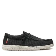 Półbuty męskie - Półbuty Hey Dude Wally Sport Mesh 40403-066 Czarny - miniaturka - grafika 1