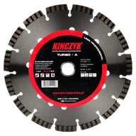 Tarcze do pił - KIŃCZYK Tarcza diamentowa do cięcia TURBO - A 350 MM (Linia) - miniaturka - grafika 1