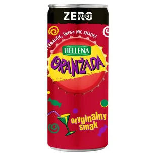 Hellena Zero Cukru Oranżada czerwona 250 ml - Napoje gazowane - miniaturka - grafika 1