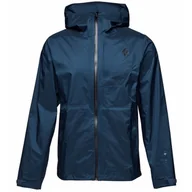 Kurtki i kamizelki sportowe męskie - BLACK DIAMOND M Treeline Rain Shell indigo L - miniaturka - grafika 1