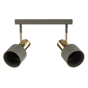 Spot sufitowy Destin, 2-pkt. zielony/mosiądz - Lampy sufitowe - miniaturka - grafika 4