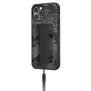 UNIQ etui Heldro iPhone 12 Pro Max 6,7" czarny moro/charcoal camo Antimicrobial - Etui i futerały do telefonów - miniaturka - grafika 2