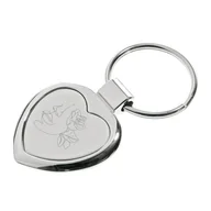 Breloki - Brelok do kluczy z grawerem artystycznie Serduszko - miniaturka - grafika 1
