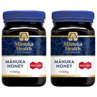 Miód - Manuka Health Miód Nektarowy Manuka MGO® 400+ Zestaw 2 x 500 g - miniaturka - grafika 1