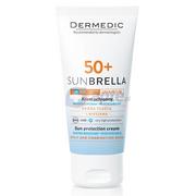 Balsamy i kremy do opalania - Dermedic Sunbrella SPF50+ krem ochronny UV+IR skóra tłusta i mieszana 50g - miniaturka - grafika 1