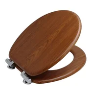 Deski sedesowe - Deska wolnoopadająca Multi MDF brązowa Bisk - miniaturka - grafika 1