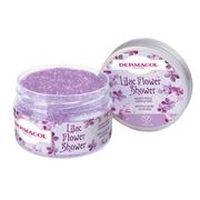 Peelingi do ciała - Dermacol Flower Shower Body Peeling peeling do ciała Lilac 200g - miniaturka - grafika 1