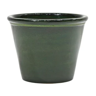 Cermax Donica szkliwiona Sombra śr.30.5 cm mrozoodporna zielona - Donice - miniaturka - grafika 1