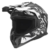 Kaski motocyklowe - Kask Cross LS2 MX708 Fast II Grotesk Czarny/Szary MatowyXL - miniaturka - grafika 1