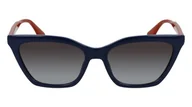 Okulary przeciwsłoneczne - KARL LAGERFELD Okulary przeciwsłoneczne damskie, NIEBIESKI, M - miniaturka - grafika 1
