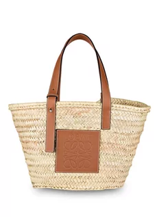 Torebki damskie - Loewe Torba Shopper Basket Medium beige - grafika 1