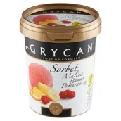 Lody i desery lodowe - Grycan Sorbet malina banan pomarańcza 500 ml - miniaturka - grafika 1