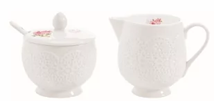 Dekoria Zestaw cukiernica + mlecznik Sweet Rose 811-050 - Cukiernice - miniaturka - grafika 1