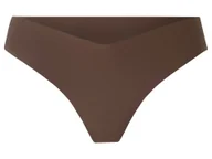 Majtki damskie - esmara® Stringi damskie cięte laserowo, 3 pary (Brązowy, XS (32/34)) - miniaturka - grafika 1