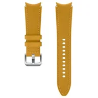 Akcesoria do smartwatchy - Samsung Pasek wymienny Galaxy Watch4 Classic 46mm hybridní kožený 20 mm M/L) ET-SHR89LYEGEU) Brązowy - miniaturka - grafika 1