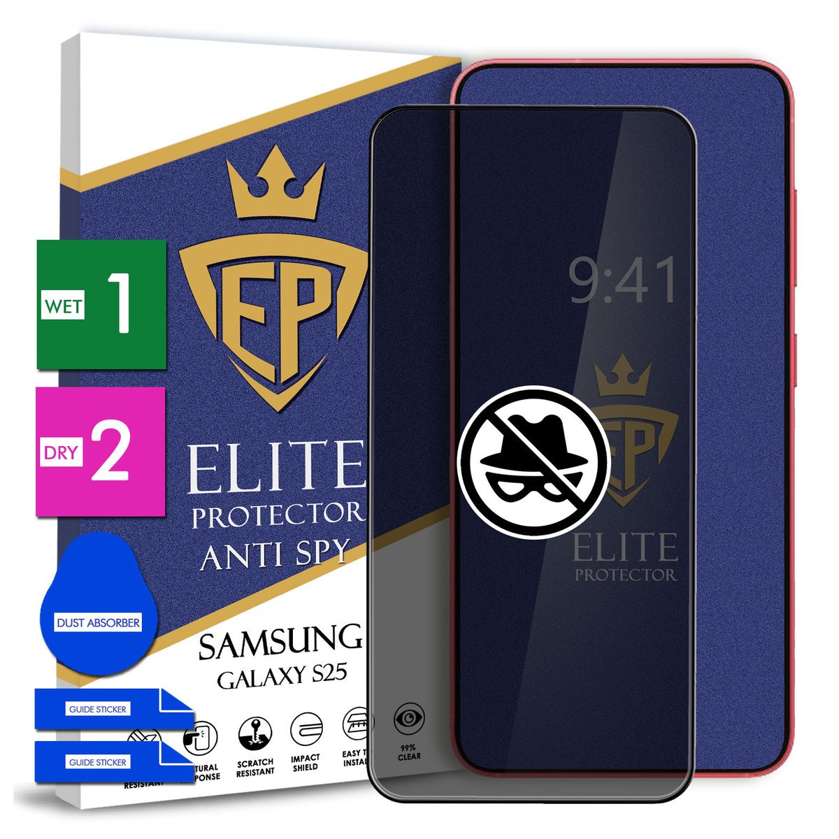 Szkło Prywatyzujące Na Telefon Samsung Galaxy S25 Hartowane 9H 5D